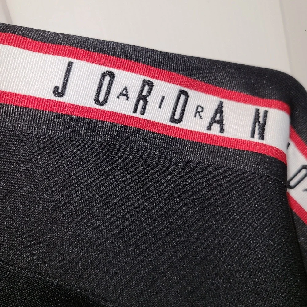 Nike Air Jordan Jumpman Tricot Jacket Men's Size Med Black Red White Full Zip